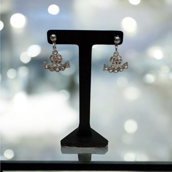 Gucci Upcycled stamped dangle Earrings - Picture 1 of 2